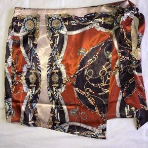 Satin Wrap Skirt